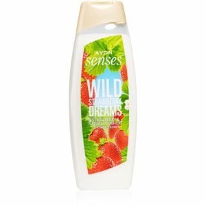 Avon Senses Wild Strawberry Dreams jemný sprchový gel s vůní jahod 500 ml