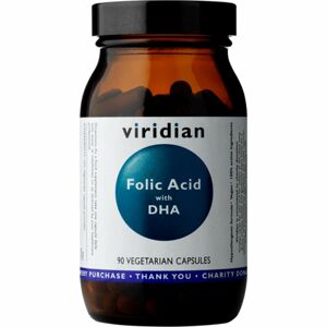 Viridian Nutrition Folic Acid with DHA podpora správného fungování organismu 90 ks