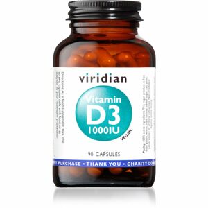 Viridian Nutrition Vitamin D3 1000IU podpora činnosti nervové soustavy 90 ks