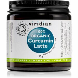Viridian Nutrition 100% Organic Curcumin Latte prášek na přípravu nápoje 30 g