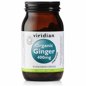 Viridian Nutrition Organic Ginger 400 mg podpora zažívání 90 ks