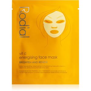 Rodial Vit C Energising Face Mask plátýnková maska pro rozjasnění a vitalitu pleti s vitaminem C 20 ml