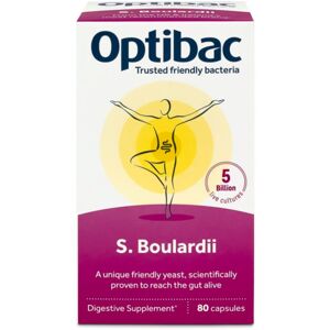 Optibac Saccharomyces Boulardii probiotika k léčbě průjmu 80 cps