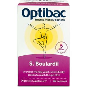 Optibac Saccharomyces Boulardii probiotika k léčbě průjmu 40 cps