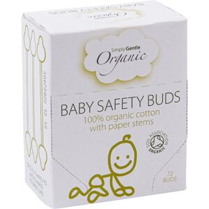 Simply Gentle Organic Baby Safety Buds vatové tyčinky pro miminka a děti 72 ks