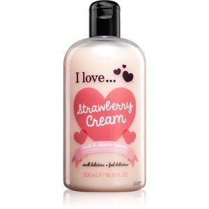 I love... Strawberry Cream sprchový a koupelový krém