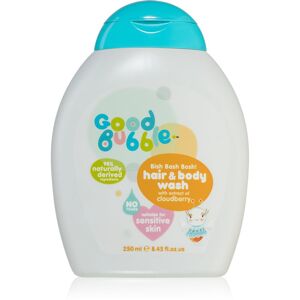 Good Bubble Hair & Body Wash Cloudberry mycí emulze a šampon pro děti od narození 250 ml