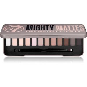 W7 Cosmetics Mighty Mattes paletka očních stínů s matným efektem 15.6 g