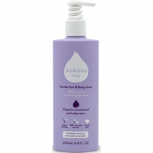 Kokoso Baby Kids mycí gel na tělo a vlasy s parfemací pro děti 200 ml