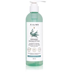 T-LAB Organics Eucalyptus Sebum Control & Volume Shampoo šampon pro mastnou vlasovou pokožku se zklidňujícím účinkem ml