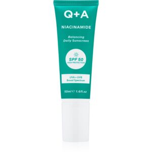 Q+A Niacinamide ochranný krém na obličej SPF 50 50 ml