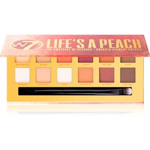 W7 Cosmetics Life's a Peach paletka očních stínů s matným efektem 9.6 g