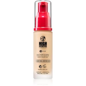 W7 Cosmetics HD hydratační krémový make-up odstín Vanilla 30 ml
