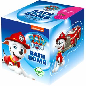 Nickelodeon Paw Patrol Bath Bomb koupelová bomba pro děti Raspberry - Marshall 165 g