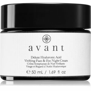 Avant Age Nutri-Revive Deluxe Hyaluronic Acid Vivifying Face & Eye Night Cream hydratační noční krém proti vráskám na obličej a oči 50 ml