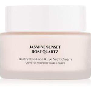 flânerie Jasmine Sunset Rose Quartz posilující noční krém na obličej a oči 45 ml