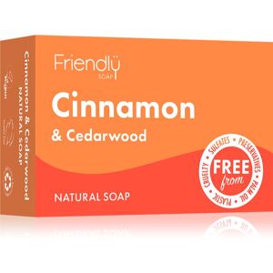 Friendly Soap Natural Soap Cinnamon & Cedarwood přírodní mýdlo 95 g