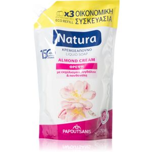 PAPOUTSANIS Natura Almond Cream tekuté mýdlo na ruce 750 ml