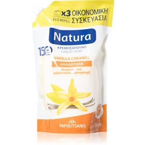 PAPOUTSANIS Natura Vanilla Caramel tekuté mýdlo náhradní náplň 750 ml