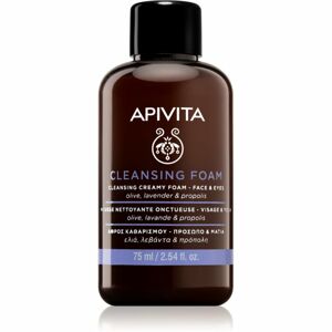 Apivita Cleansing Olive & Lavender čisticí pěna na obličej a oči 75 ml