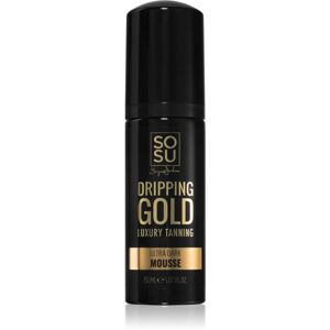 SOSU by Suzanne Jackson Dripping Gold Luxury Mousse Ultra Dark samoopalovací pěna pro intenzivní opálení 150 ml