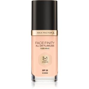 Max Factor Facefinity All Day Flawless dlouhotrvající make-up SPF 20 odstín 55 Beige 30 ml