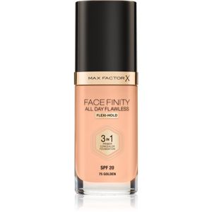 Max Factor Facefinity All Day Flawless dlouhotrvající make-up SPF 20 odstín 75 Golden / N75 Golden 30 ml