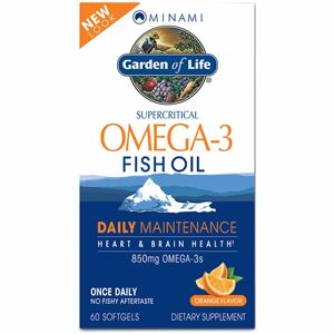 Garden of Life Minami Nutrition Omega 3 EPA-DHA doplněk stravy pro normální činnost nervové soustavy příchuť orange 60 ks