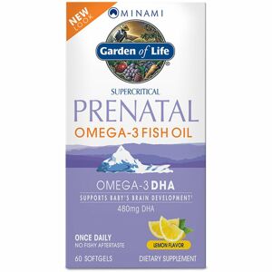 Garden of Life Minami Nutrition Omega 3 Prenatální doplněk stravy pro těhotné a kojící ženy příchuť lemon 60 ks