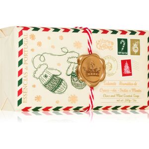 Essencias de Portugal + Saudade Christmas Gloves Postcard tuhé mýdlo 200 g
