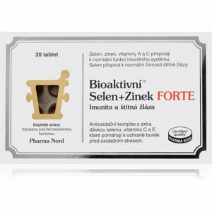 Pharma Nord Bioaktivní Selen+Zinek Forte doplněk stravy pro krásné vlasy, pleť a nehty 30 ks