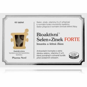 Pharma Nord Bioaktivní Selen+Zinek Forte doplněk stravy pro krásné vlasy, pleť a nehty 60 ks