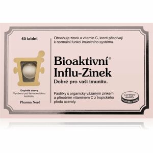 Pharma Nord Bioaktivní Influ-Zinek doplněk stravy při chřipce a nachlazení 60 ks