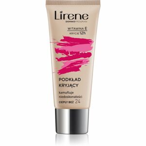 Lirene Vitamin E krycí fluidní make-up odstín 24 Beige 30 ml