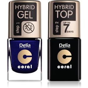 Delia Cosmetics Coral Nail Enamel Hybrid Gel výhodné balení na nehty pro ženy odstín 29