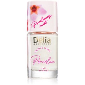 Delia Cosmetics Porcelain lak na nehty 2 v 1 odstín 02 Cream 11 ml