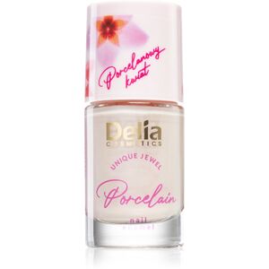 Delia Cosmetics Porcelain lak na nehty 2 v 1 odstín 03 Salmon Pink 11 ml