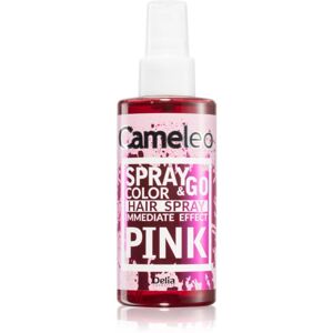Delia Cosmetics Cameleo Spray & Go barevný sprej na vlasy odstín PINK 150 ml