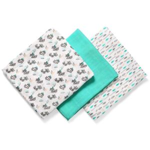 BabyOno Take Care Natural Diapers látkové pleny 70 x 70 cm Turquoise 3 ks