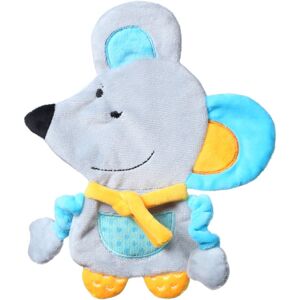 BabyOno Have Fun Cuddly Toy for Babies hebký mazlíček s kousátkem Mouse Kirstin 1 ks