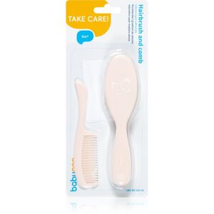 BabyOno Take Care Hairbrush and Comb IV kartáč na vlasy pro děti Pink 2 ks