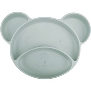 Canpol babies Bear dělený talíř s přísavkou Green 1 ks