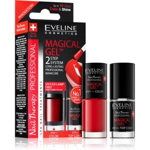 Eveline Cosmetics Nail Therapy Professional gelový lak na nehty bez užití UV/LED lampy odstín 01 2x5 ml