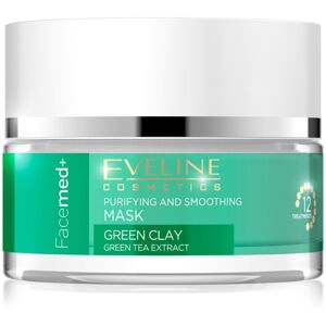 Eveline Cosmetics FaceMed+ čisticí a vyhlazujicí pleťová maska se zeleným jílem 50 ml