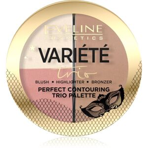 Eveline Cosmetics Variété Trio konturovací paletka 3 v 1 odstín 02 Medium 10 g