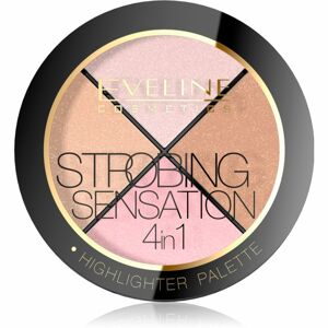 Eveline Cosmetics Strobing Sensation paletka rozjasňovačů 12 g