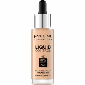 Eveline Cosmetics Liquid Control tekutý make-up s pipetou odstín 011 Natural 32 ml