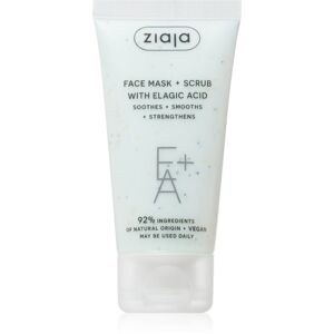 Ziaja Face Mask + Scrub with Elagic Acid peelingová maska 55 ml