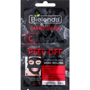 Bielenda Carbo Detox Active Carbon slupovací pleťová maska s aktivním uhlím pro mastnou a smíšenou pleť 2 x 6 g