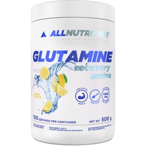 Allnutrition Glutamine Recovery Amino regenerace a růst svalů příchuť Lemon 500 g